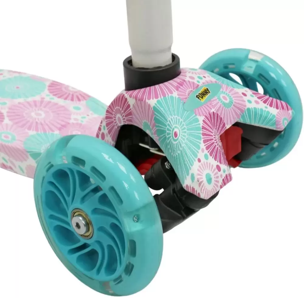 Трехколесный самокат CosmoRide Funny S910W (цветы) фото