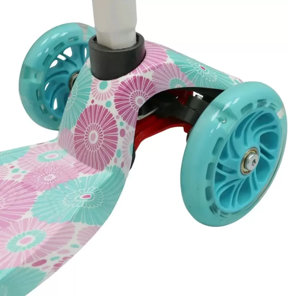 Трехколесный самокат CosmoRide Funny S910W (цветы) фото