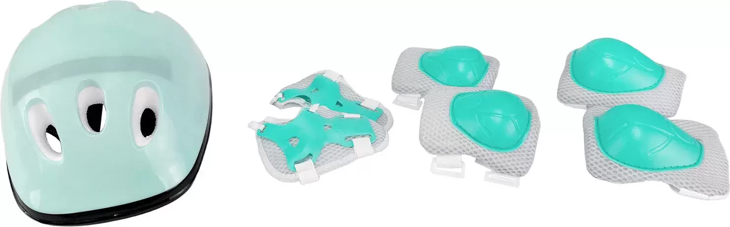 Роликовые коньки CosmoRide Honey + набор защиты (р-р 31-34, мятный/розовый) фото