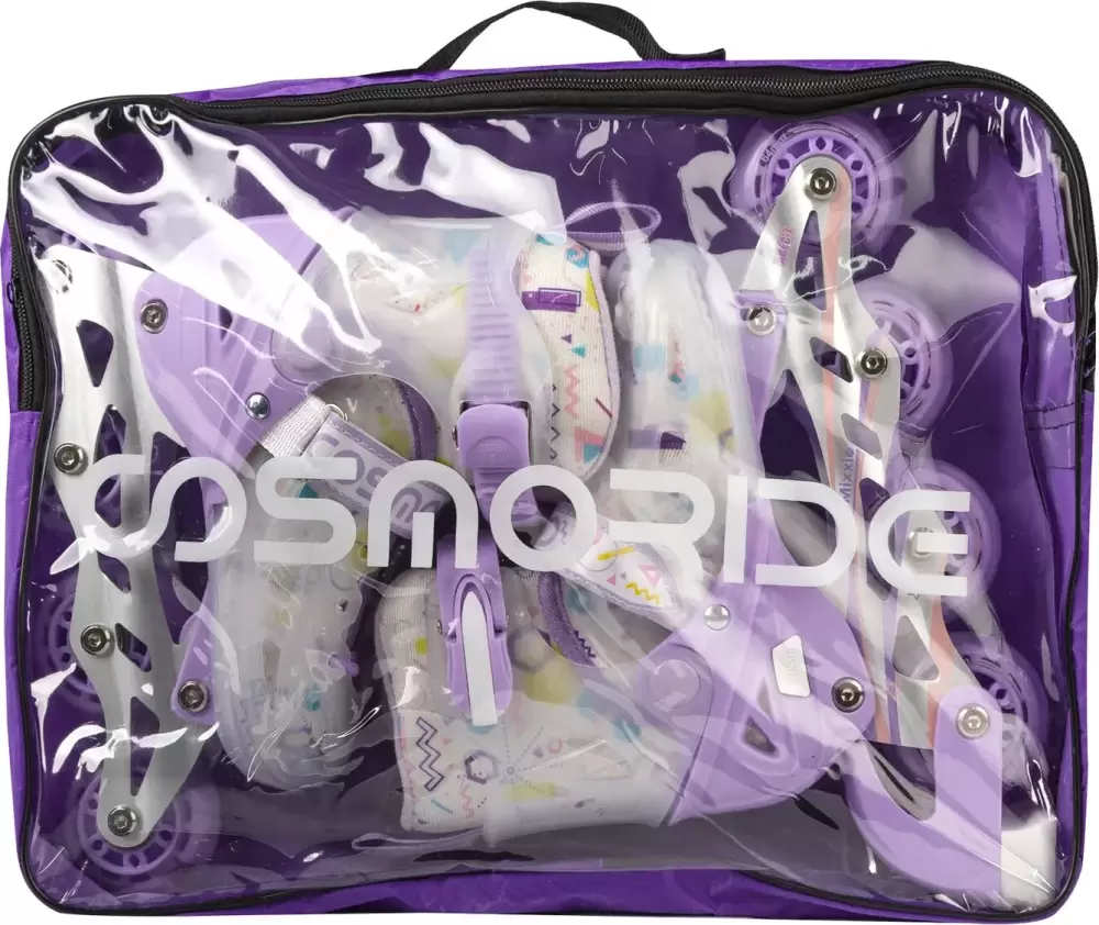 Роликовые коньки CosmoRide Mixxie ( р-р 31-34, фиолетовый) фото