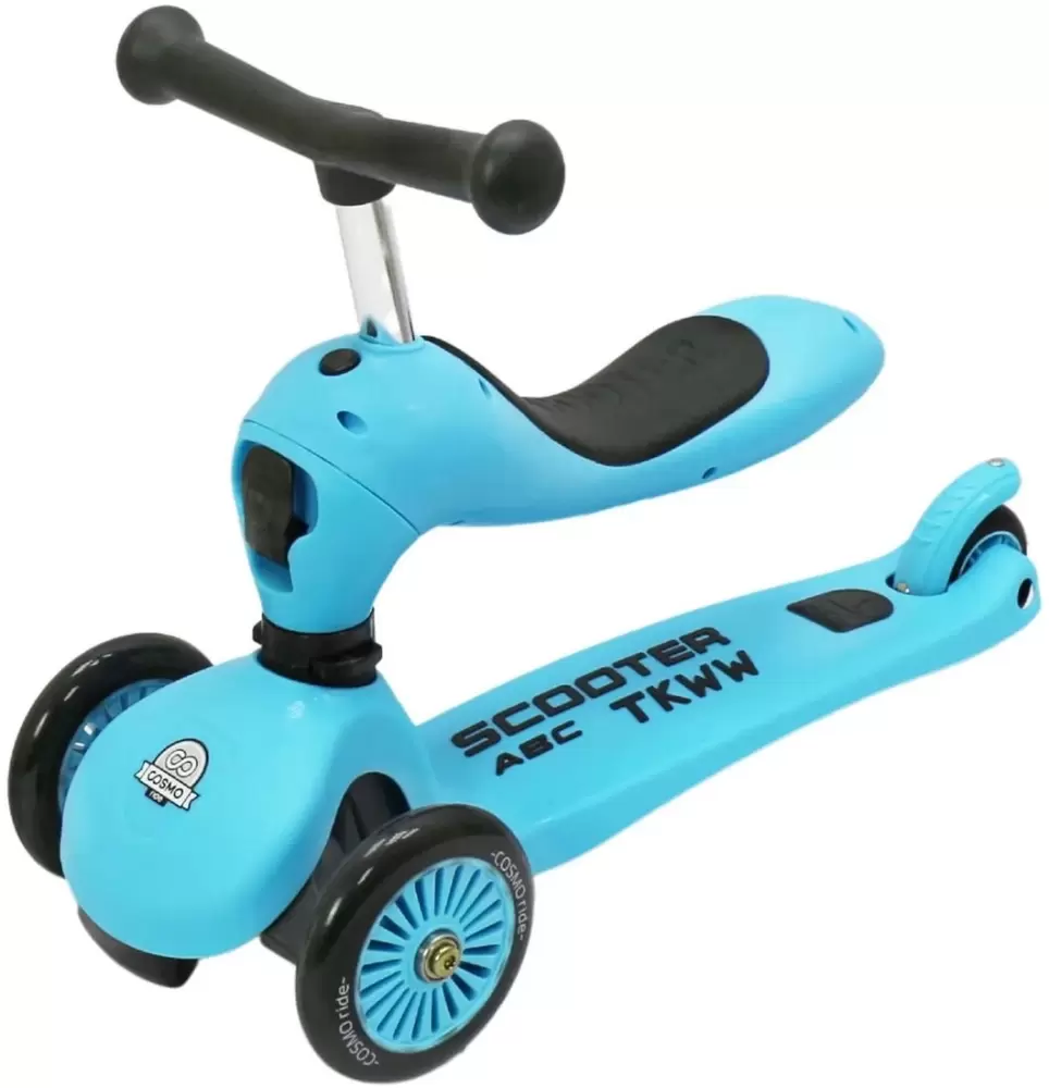 Трехколесный самокат Cosmoride Moly C-13H (голубой) фото