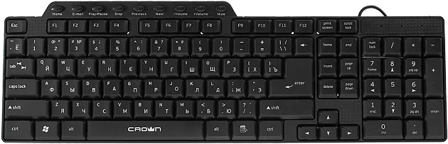 Проводной набор клавиатура + мышь Crown CMMK-520B фото 3