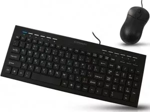 Проводной набор клавиатура + мышь Crown CMMK-855 Black фото