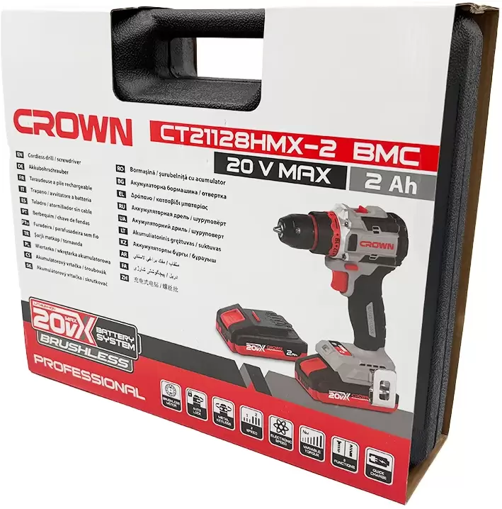 Дрель-шуруповерт Crown CT21128HMX-2 BMC фото