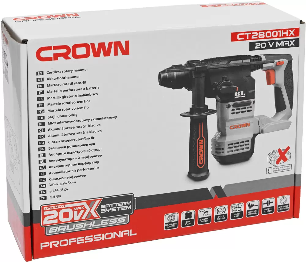 Перфоратор Crown CT28001HX фото 4