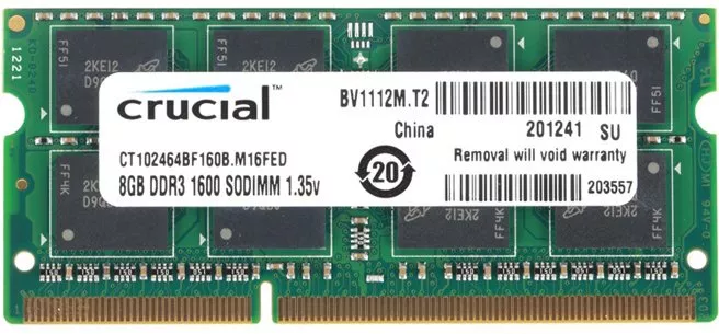 Модуль памяти Crucial CT102464BF160B DDR3 PC3-12800 8GB фото