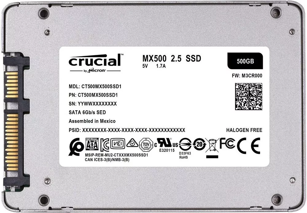 Жесткий диск SSD Crucial MX500 (CT500MX500SSD1) 500Gb фото 3