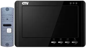 Комплект видеодомофона CTV DP1704MD (черный) фото