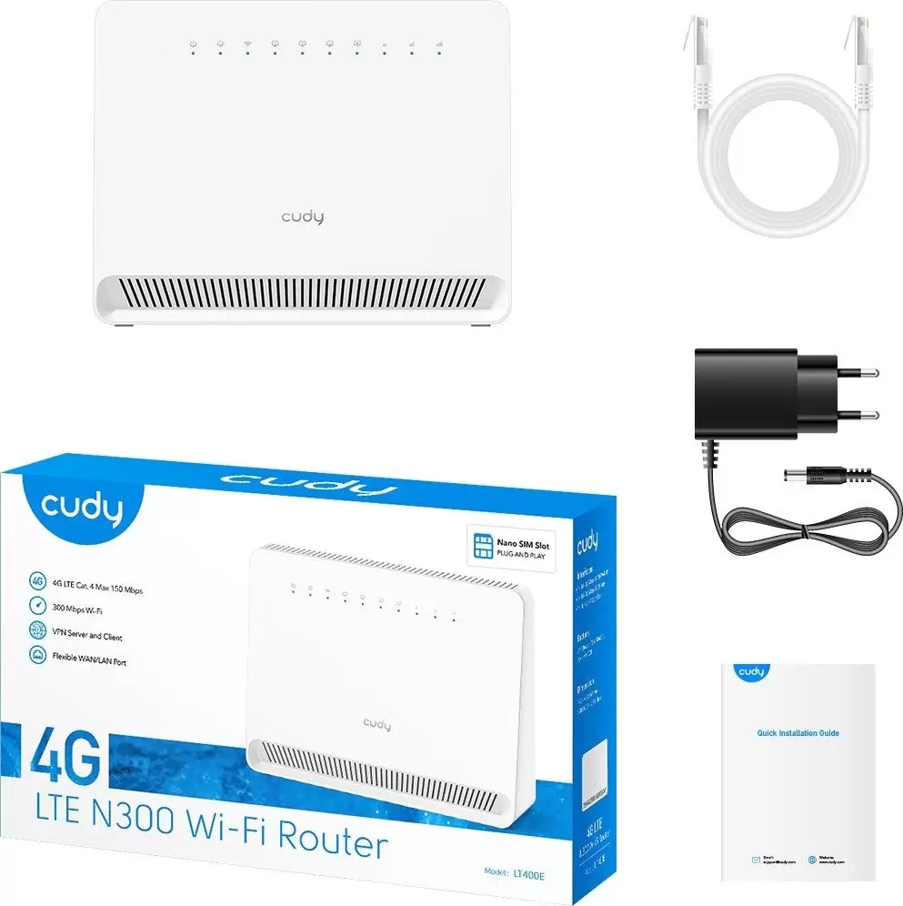 4G Wi-Fi роутер Cudy LT400E фото