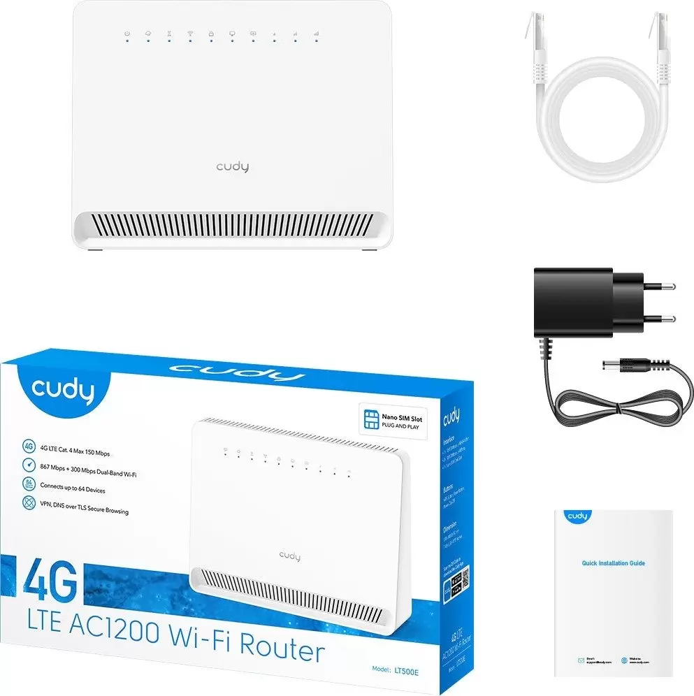 4G Wi-Fi роутер Cudy LT500E фото