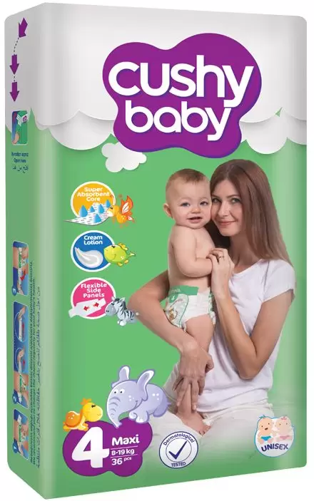 Cushy Baby Maxi 7-14 кг (60 шт)