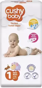 Подгузники детские Cushy Baby Newborn Eco Pack (34 шт) фото