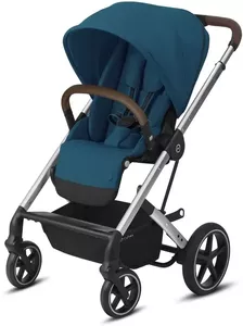 Прогулочная коляска Cybex Balios S Lux (серебристая рама, river blue) icon