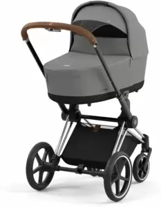 Детская универсальная коляска Cybex Priam IV 2 в 1 (Chrome Brown/ Mirage Grey) фото