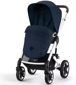 Детская прогулочная коляска Cybex Talos S Lux SLV (ocean blue, с дождевиком) фото