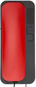 Абонентское аудиоустройство Cyfral Unifon Smart D (графитовый, с красной трубкой) фото