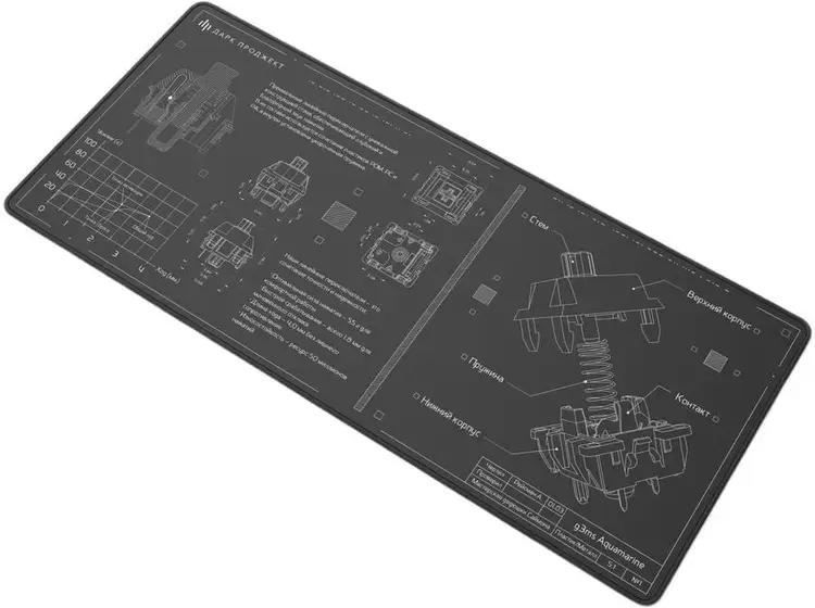 Коврик для мыши Dark Project MD3a Aquamarine (черный) фото