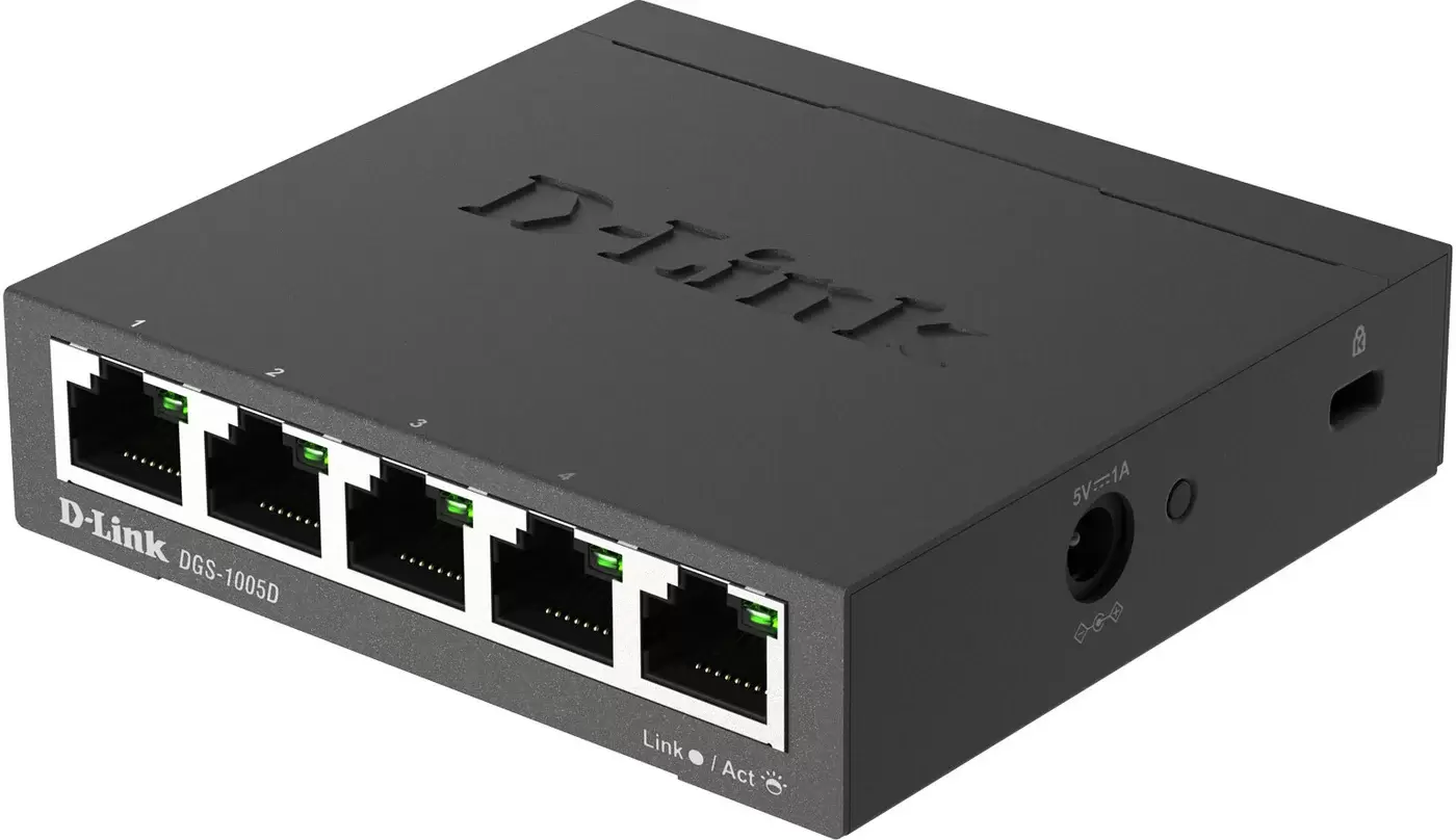 Неуправляемый коммутатор D-Link DGS-1005D/R1A фото 2
