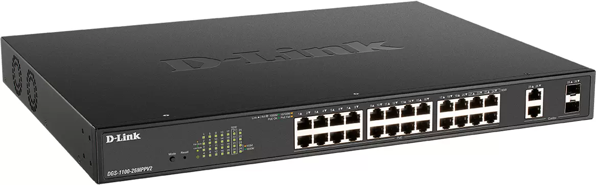 Настраиваемый коммутатор D-Link DGS-1100-26MPPV2/A3A фото
