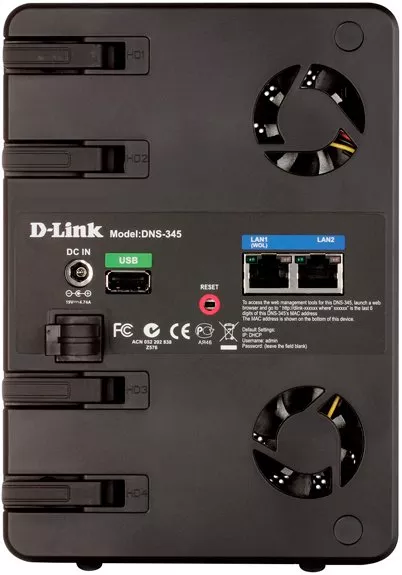 Сетевой накопитель D-Link DNS-345/A2A фото 2