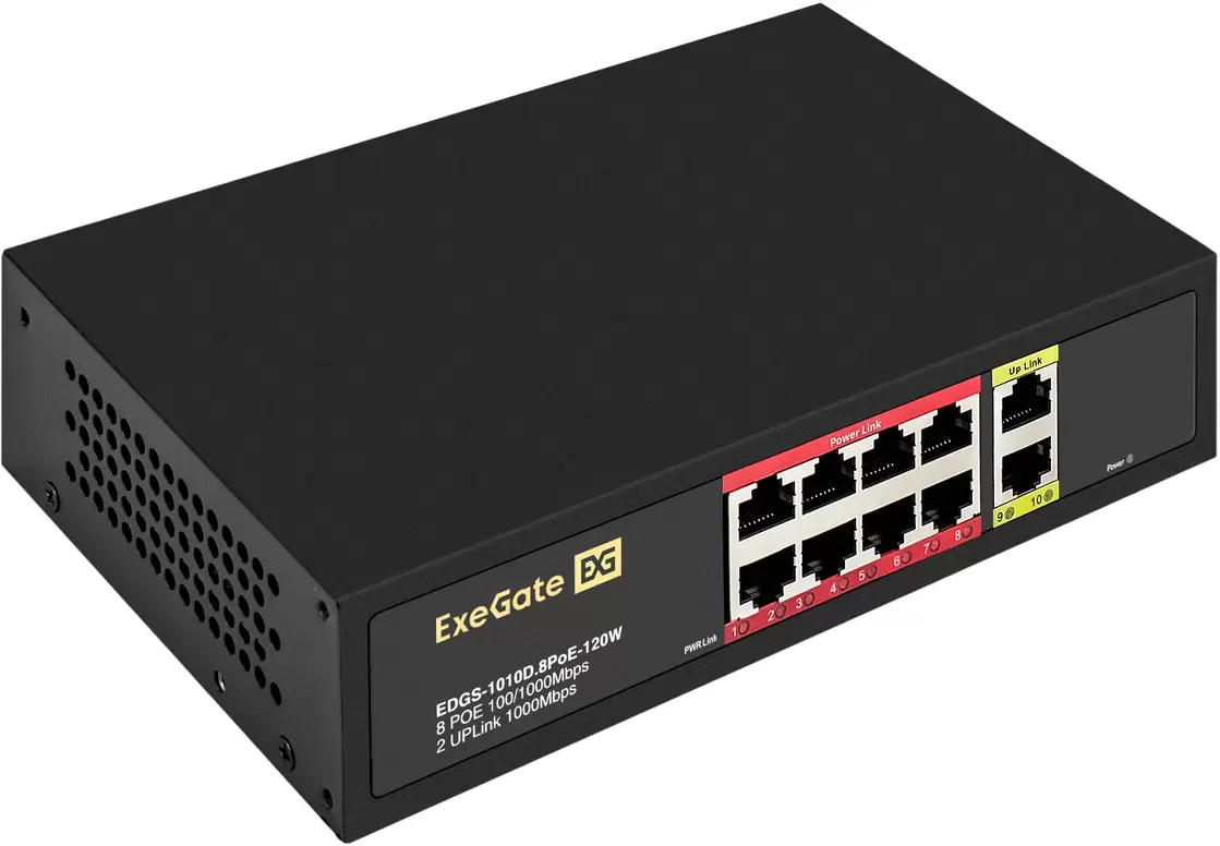ExeGate EDGS-1010D.8PoE-120W