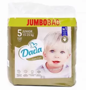 Подгузники детские Dada Extra Care Junior 5 Jumbo Bag (136 шт) фото