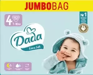 Подгузники детские Dada Extra Soft 4 Jumbo Bag (82 шт) фото