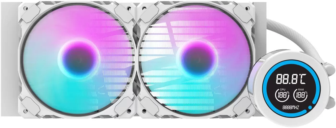 Система жидкостного охлаждения для процессора dark Flash DN240D (белый) фото