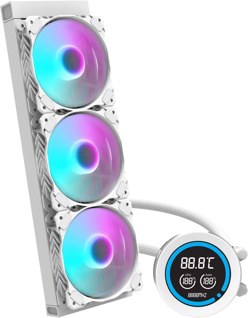 Система жидкостного охлаждения для процессора dark Flash DN360D (белый) фото