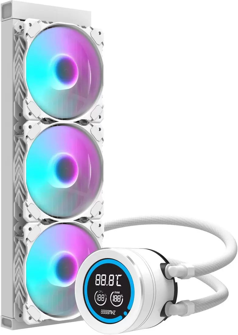 Система жидкостного охлаждения для процессора dark Flash DN360D (белый) фото