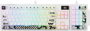 Клавиатура Dark Project KD87A+Numpad (G3ms Moonstone Switch, белый) фото