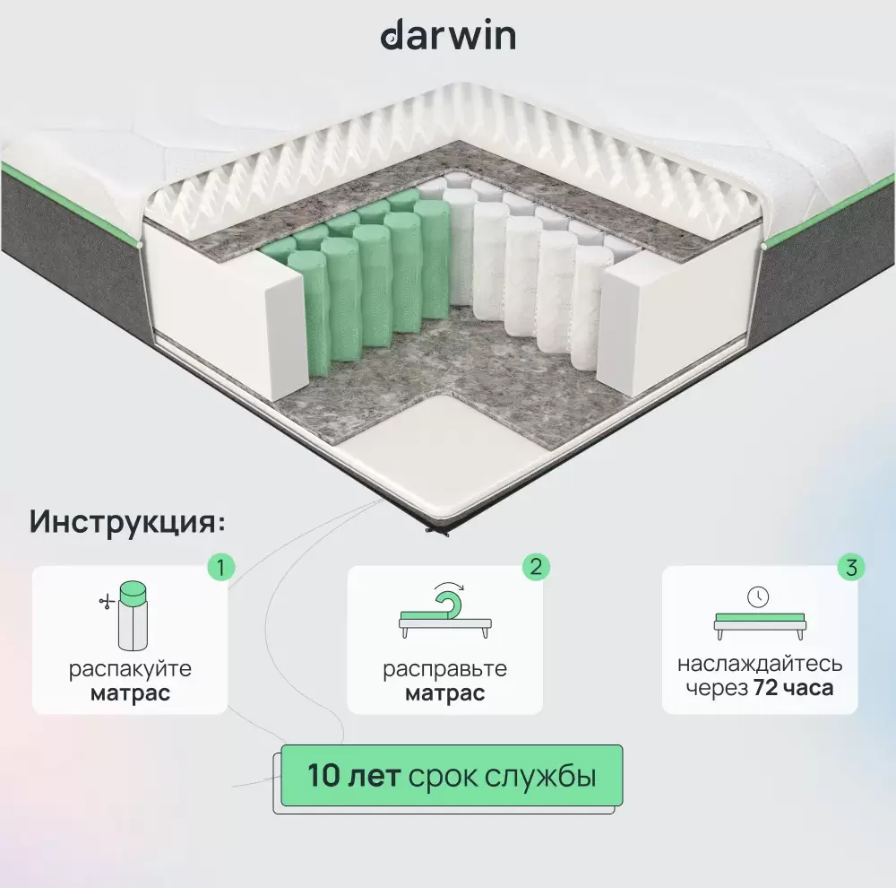 Матрас Darwin Perfect 120x200 фото