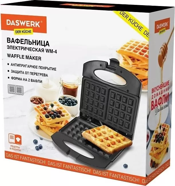 Вафельница Daswerk WM-4 фото