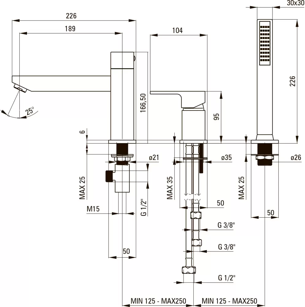 Смеситель Deante Anemon Bis BBZ N13M фото