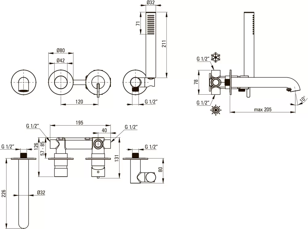 Смеситель Deante Silia BQS A18P фото