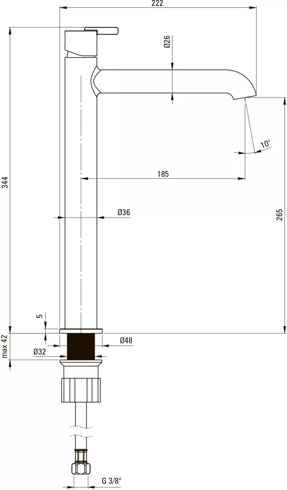 Смеситель Deante Silia BQS C20K фото