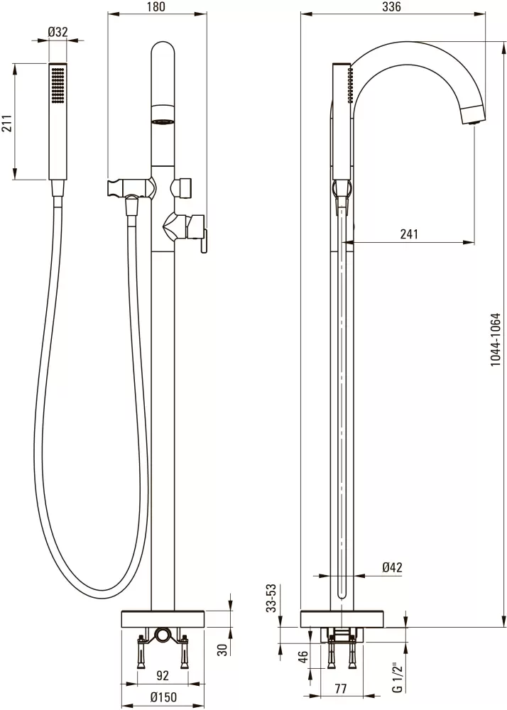 Смеситель Deante Silia BQS D17N фото