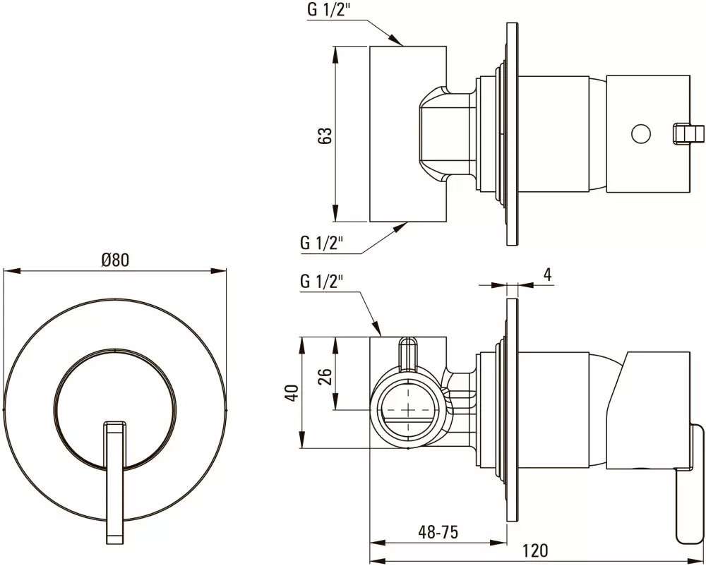 Смеситель Deante Silia BQS D44L фото