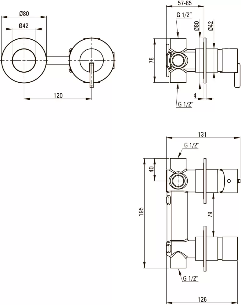Смеситель Deante Silia BQS F46P фото