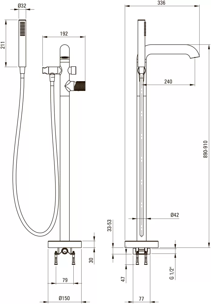 Смеситель Deante Silia Hexa BHS R17M фото