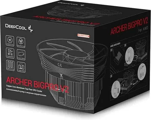Кулер для процессора DeepCool Archer Bigpro V2 G-U-ARCHER-ARNNNN-G-3 фото 6