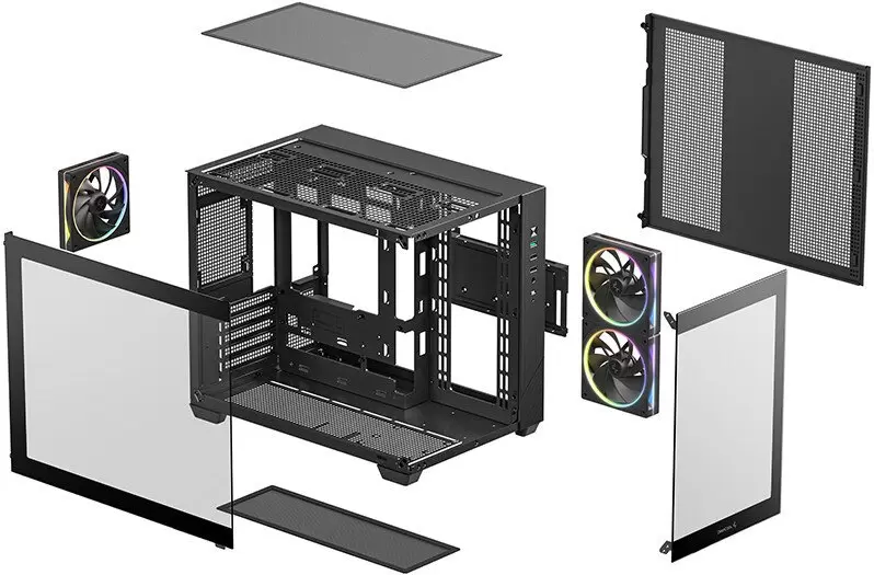 Корпус DeepCool CG330 3F R-CG330-BKNGM3-G фото