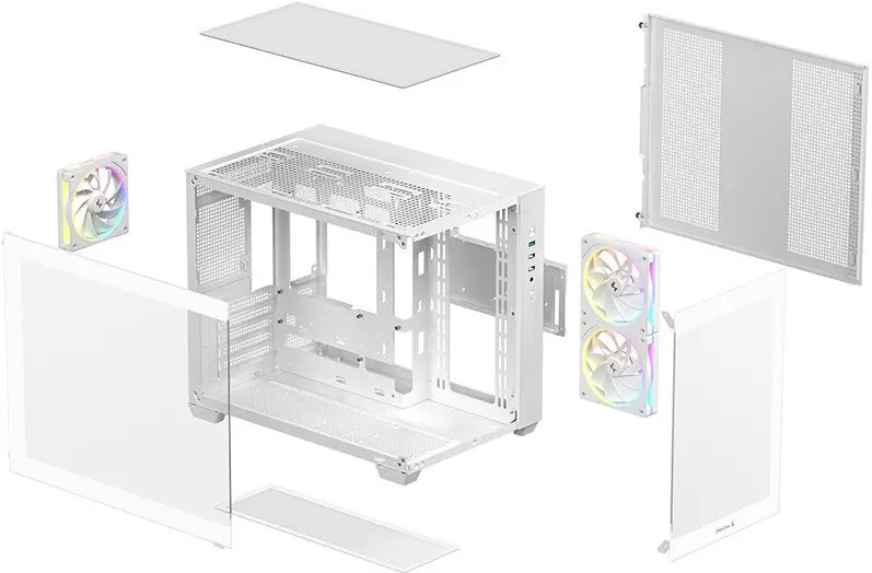 Корпус DeepCool CG330 3F WH R-CG330-WHNGM3-G фото