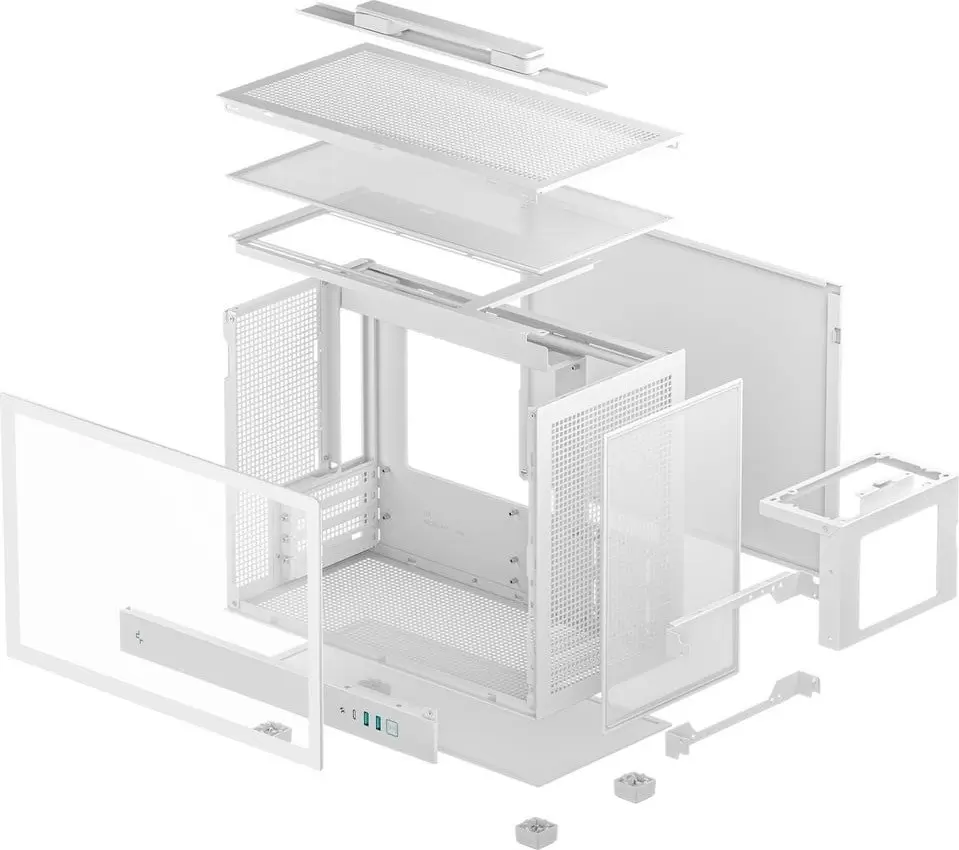 Корпус DeepCool CH160 Plus R-CH160-WHNGM0-G фото