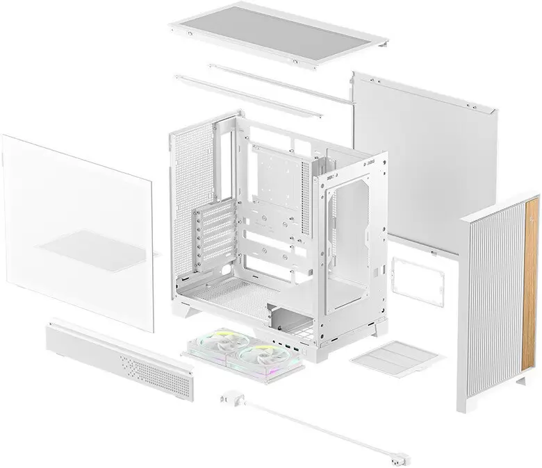 Корпус DeepCool CL600 WH R-CL600-WHNNA2-G-1 фото 5