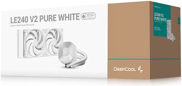 Система жидкостного охлаждения для процессора DeepCool LE240 V2 Pure White R-LE240PURE-WHLNMD-G-1 фото