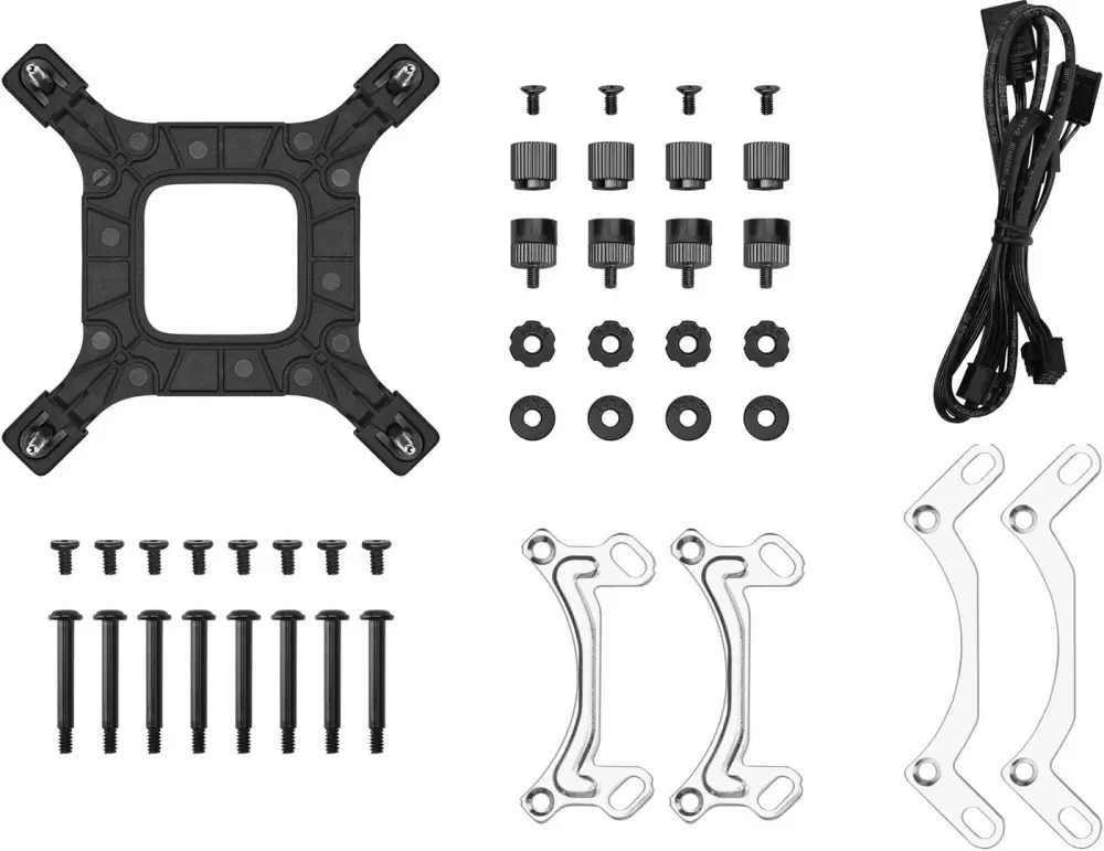Система жидкостного охлаждения для процессора DeepCool LE240 V2 Zero Dark R-LE240ZERO-BKLNMD-G-1 фото