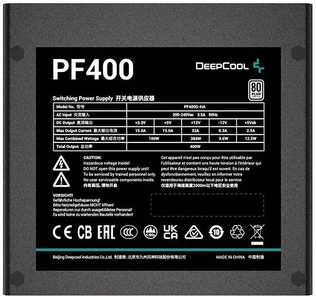 Блок питания DeepCool PF400 V2 фото