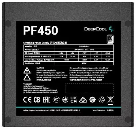 Блок питания DeepCool PF450 V2 фото