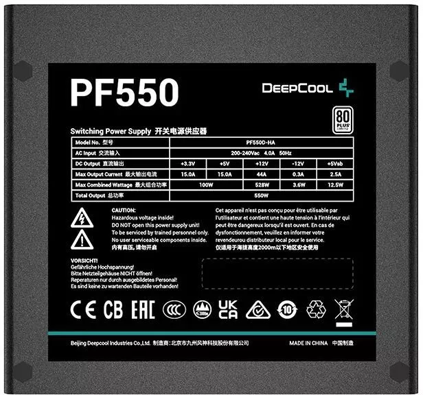 Блок питания DeepCool PF550 V2 фото